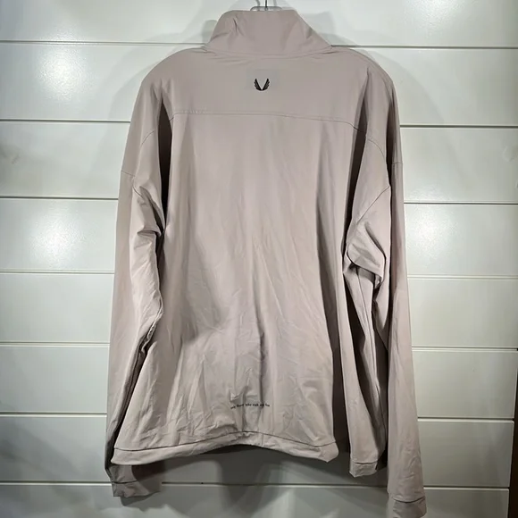 ASRV DSG-0440. Tetra-Lite™ Quarter Zip Jacket - Cinder - Picture 6 of 8